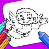 Angels Coloring Book