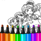 Chơi game poki Anime Coloring Pages 