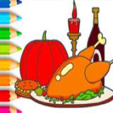 Chơi game poki Coloring Book: Thanksgiving Day