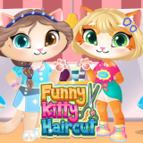 Chơi game poki Funny Kitty Haircut