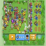 Chơi game poki Merge Cannon: Chicken Defense (H?p nh?t ph�o: Ph�ng th? g� )
