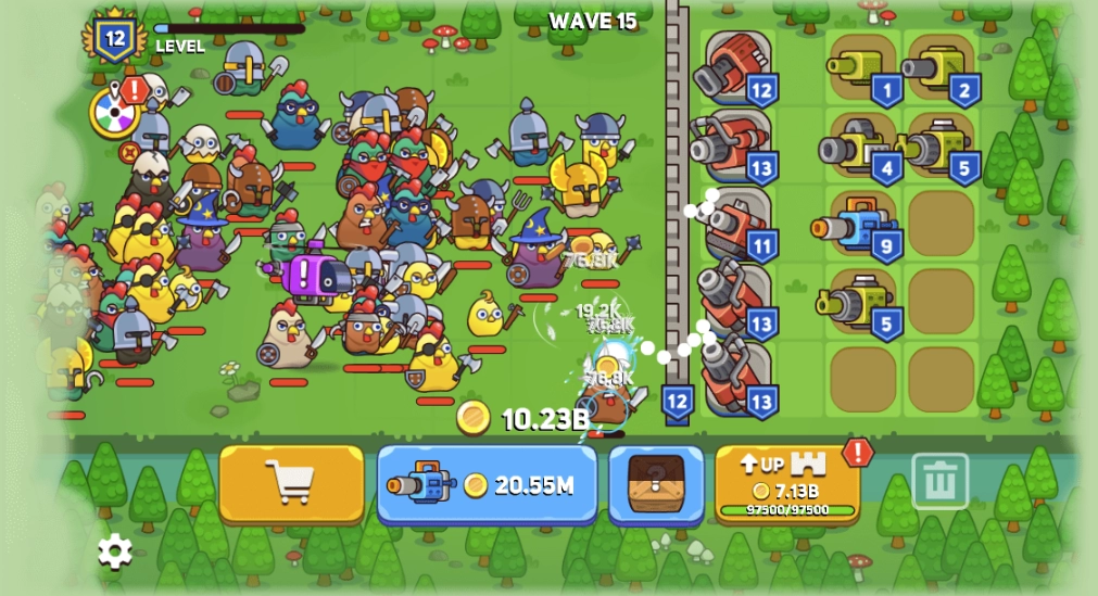 Hình ảnh game Merge Cannon: Chicken Defense (H?p nh?t ph�o: Ph�ng th? g� )